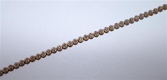 9ct gold diamond tennis bracelet